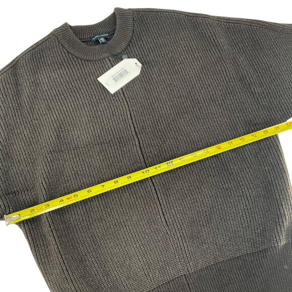 Universal Standard better than wool dolman sleeve Brown Ribbed Sweater 4XS 00 - Picture 10 of 12